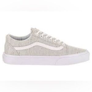 Vans Old Skool Jersey Knit Grey Speckled Sneakers size 4Y